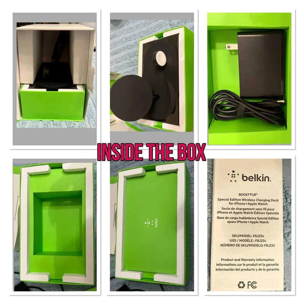 Belkin Black Wireless Charging Dock for iPhone + Apple Watch
